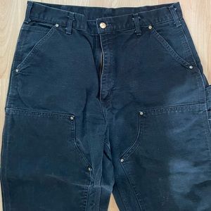 carhartt black double knee pants